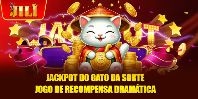 Jackpot do Gato da Sorte - Jogo de Recompensa Dramática
